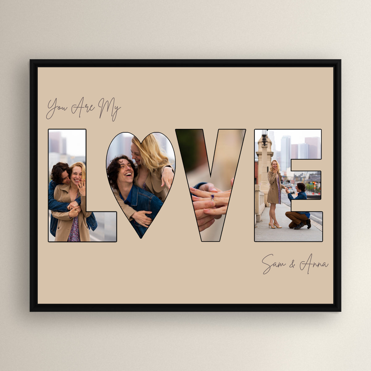 LOVE Letter Photo Collage