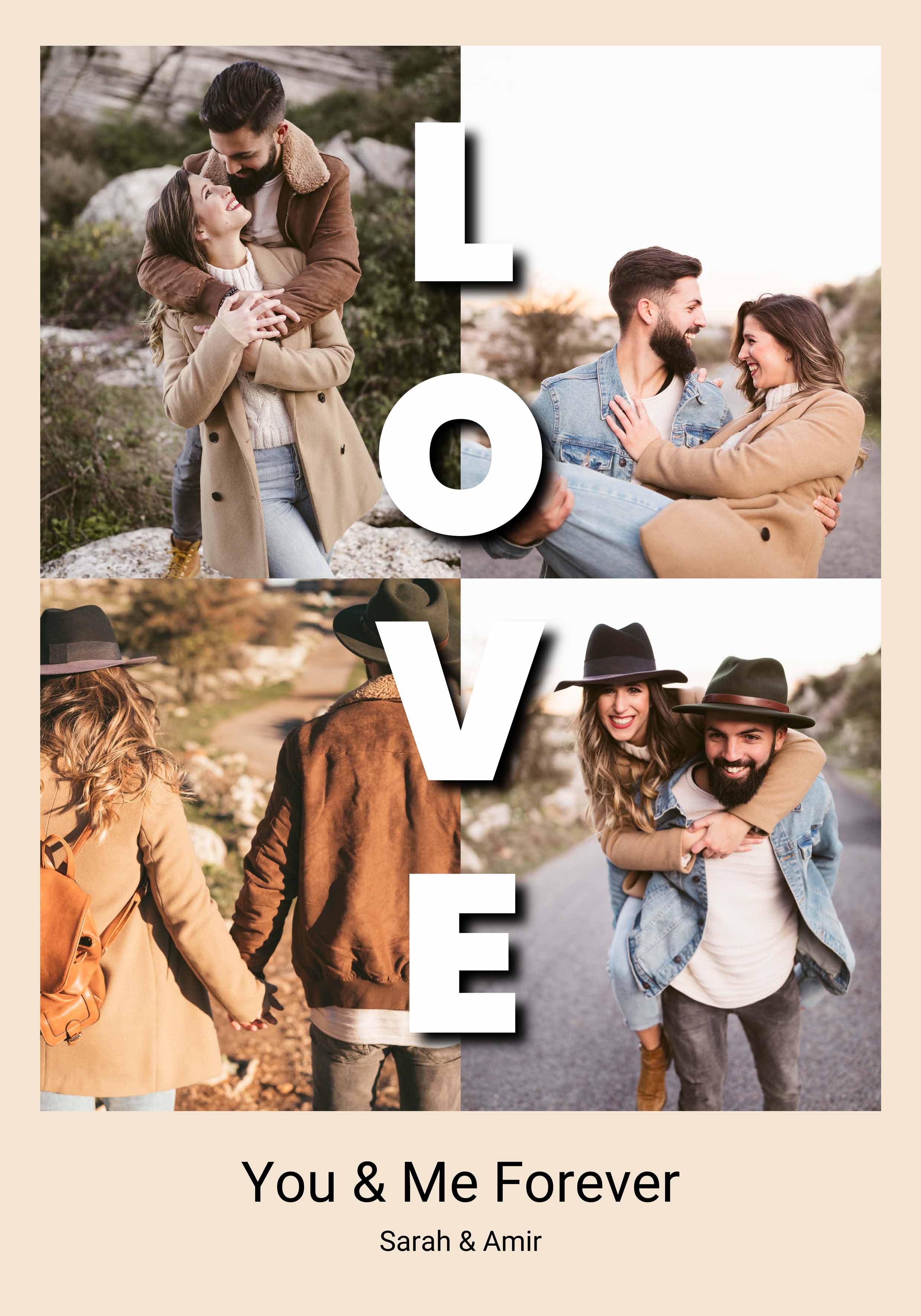 LOVE Photo Collage