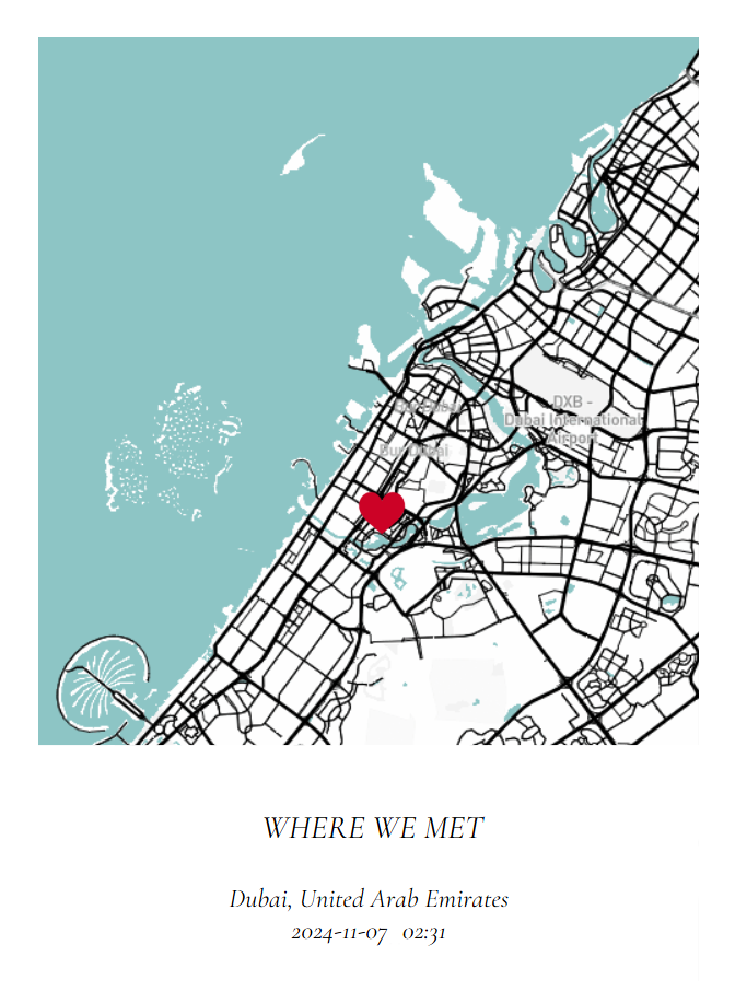 Where We Met Map