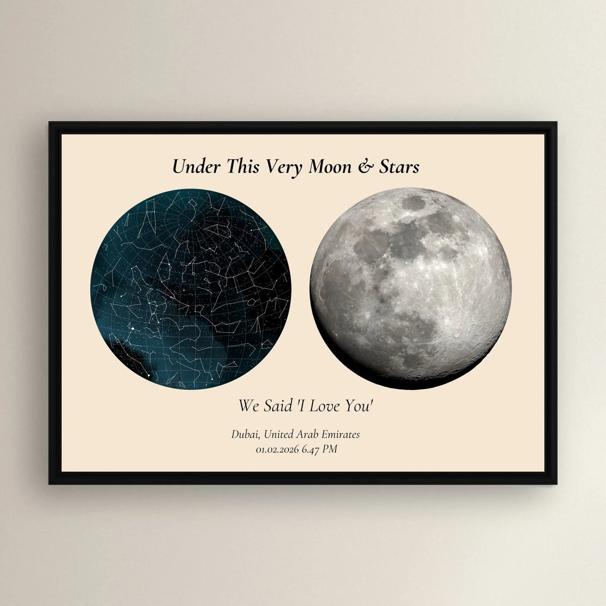 Love Under The Moon and Stars Star Maps UAE