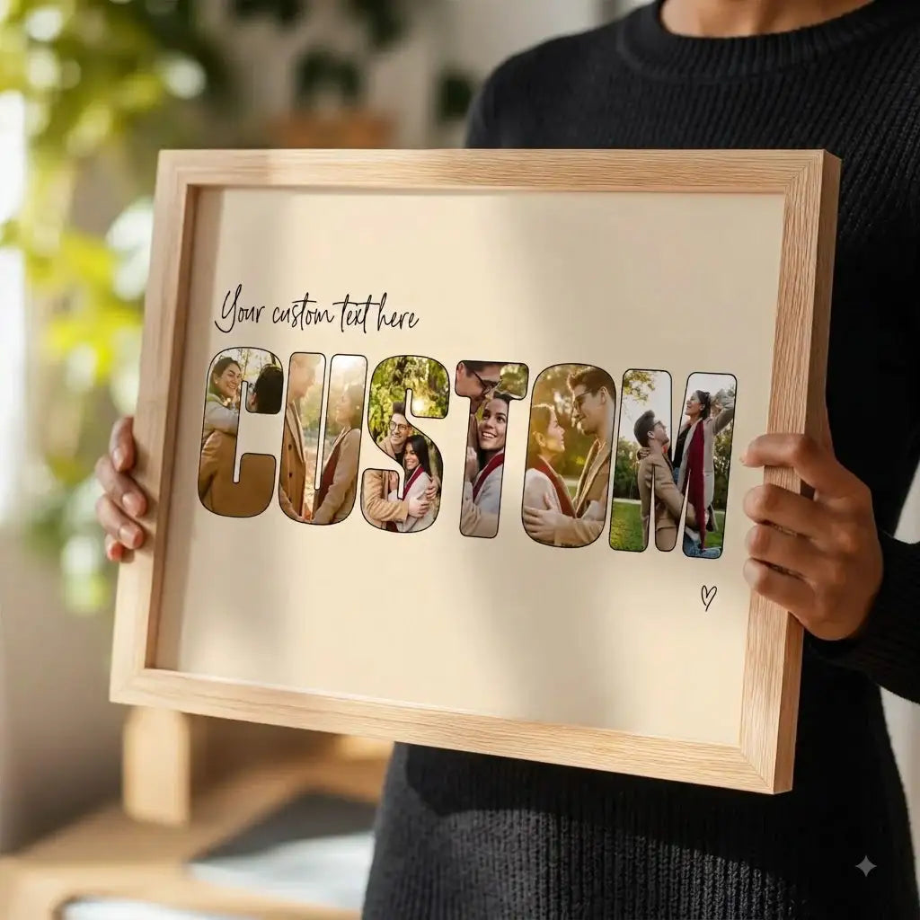 Personalized Letter Photo Collage - Star Maps UAE