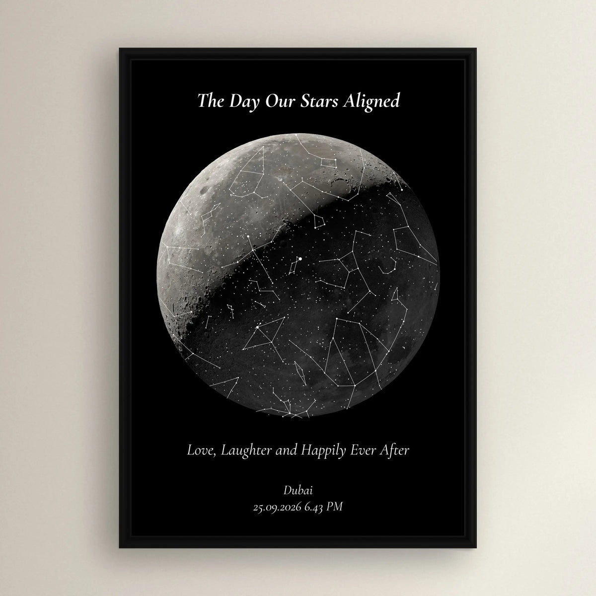 Star Map - Moon Phase Fusion Star Maps UAE