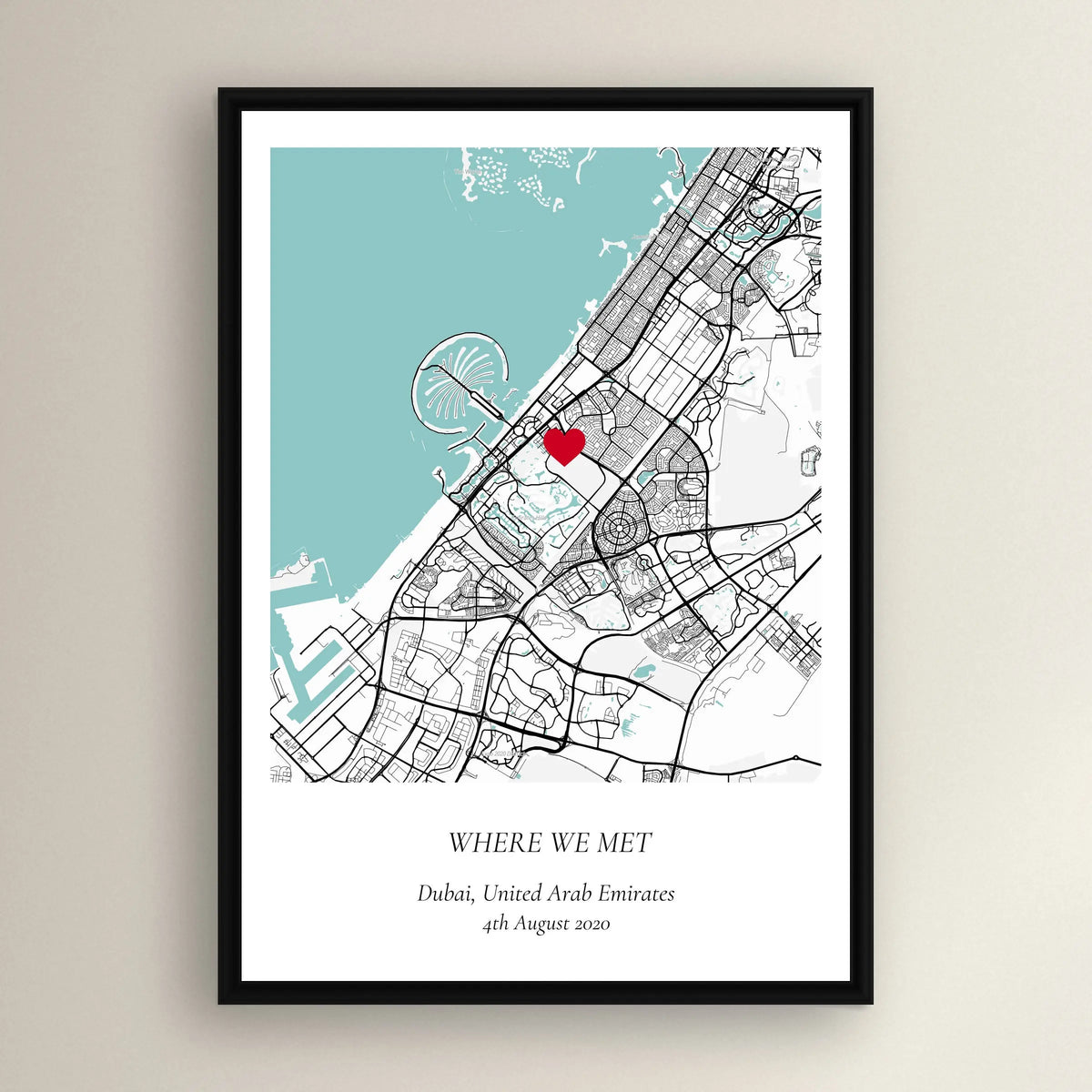 Where We Met Map Star Maps UAE