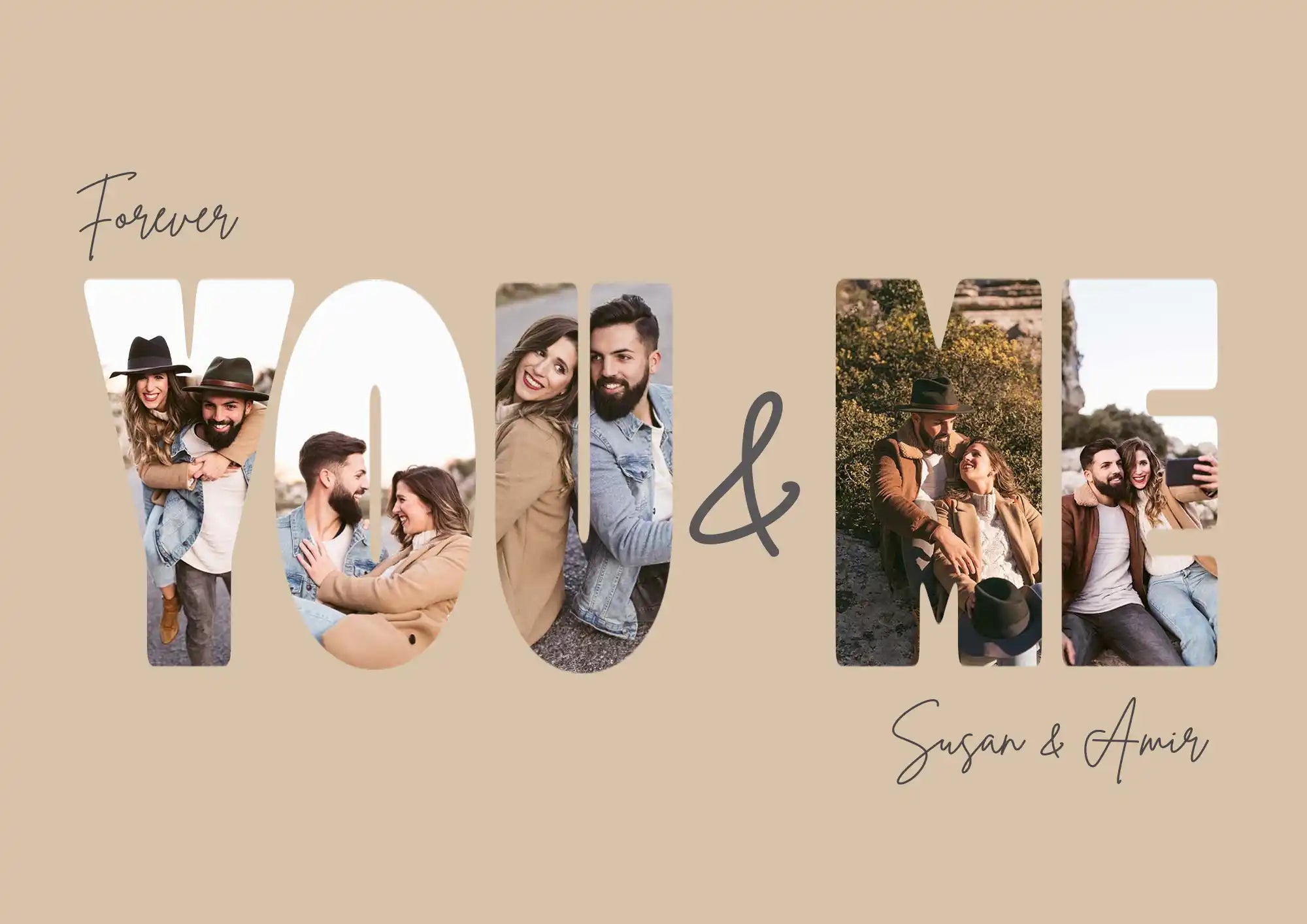 You & Me Photo Collage - Star Maps UAE
