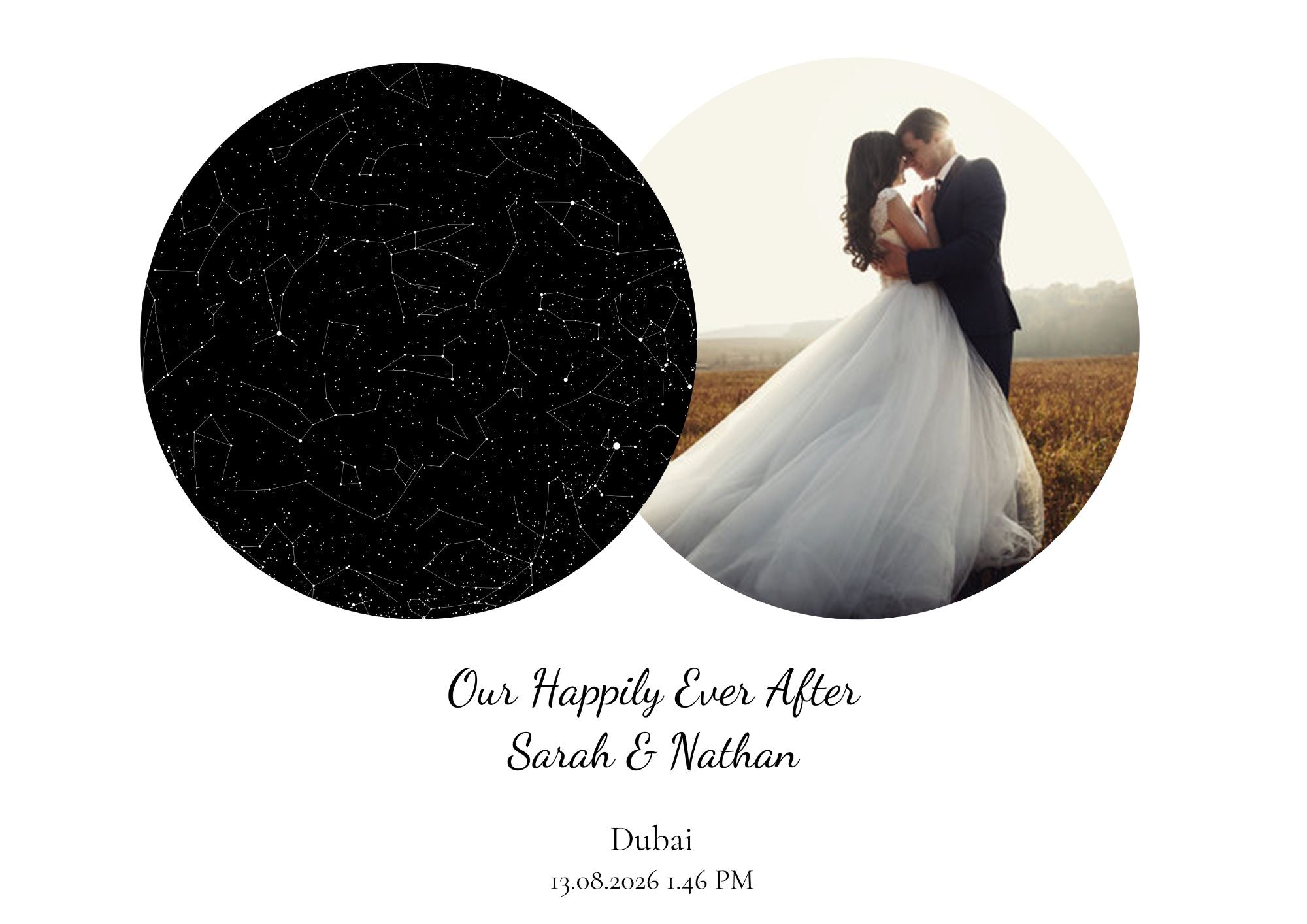 Capture Your Love Story - Star Map + Your Photo - Star Maps UAE