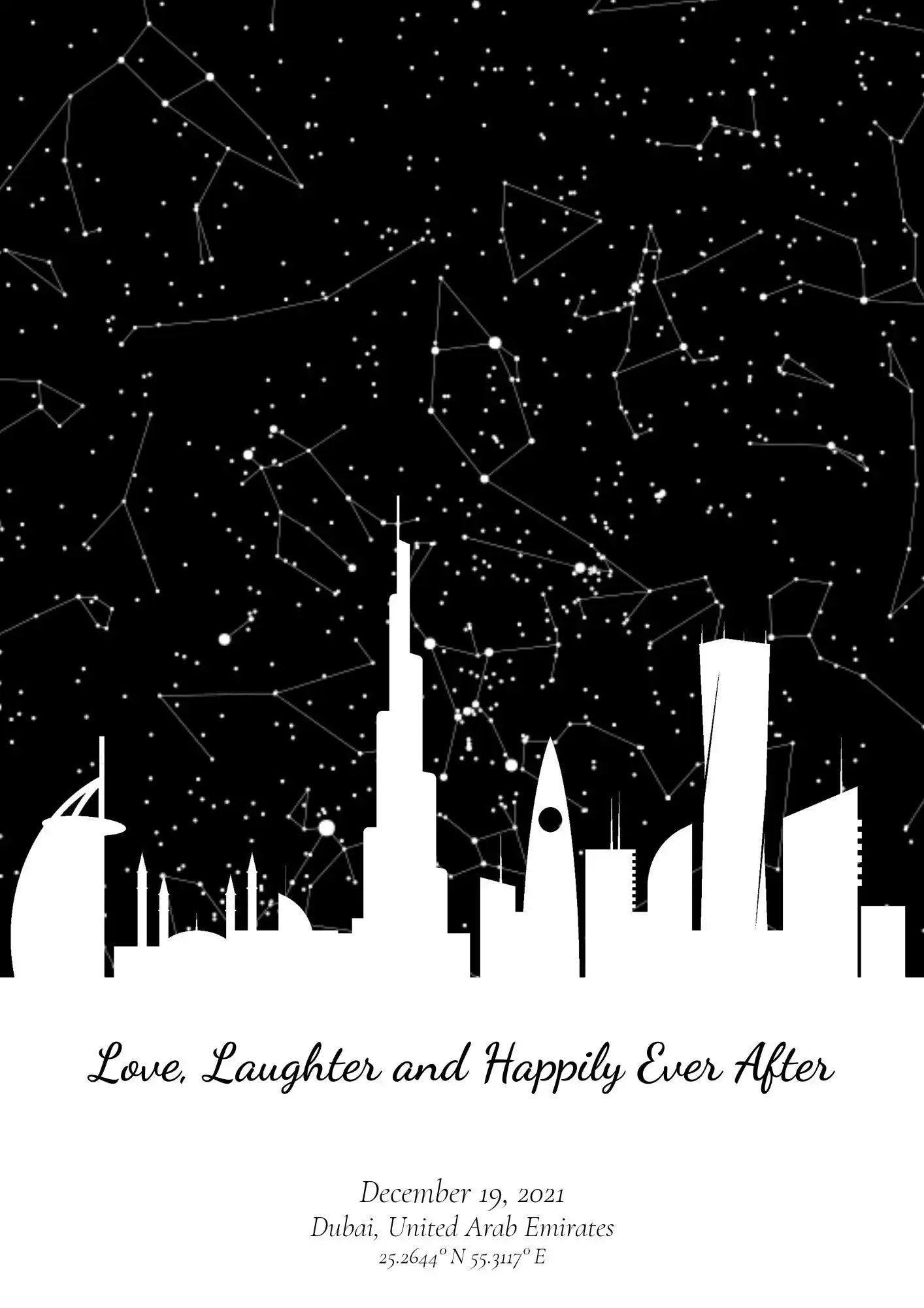 STAR MAP WITH SKYLINE starmapsuae.myshopify.com